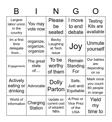 Aspiring Ed's at the 2022 RA Bingo Card