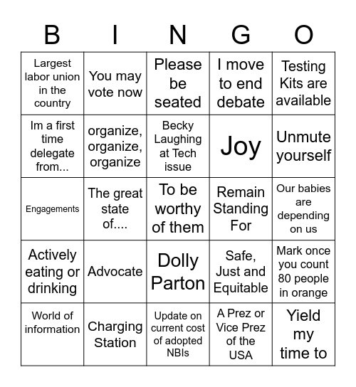 Aspiring Ed's at the 2022 RA Bingo Card