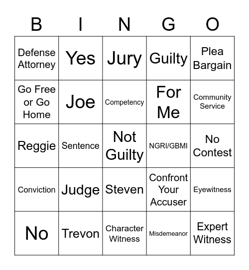 Competency BINGO!!! Bingo Card