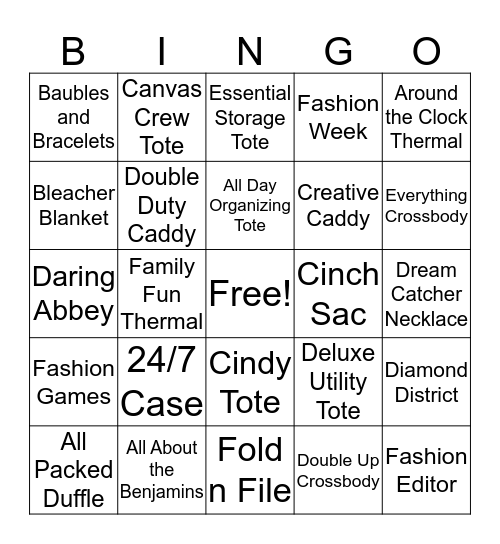 Fall Thirty-One Bingo! Bingo Card