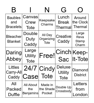 Fall Thirty-One Bingo! Bingo Card