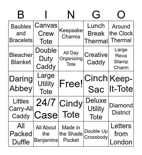 Fall Thirty-One Bingo! Bingo Card