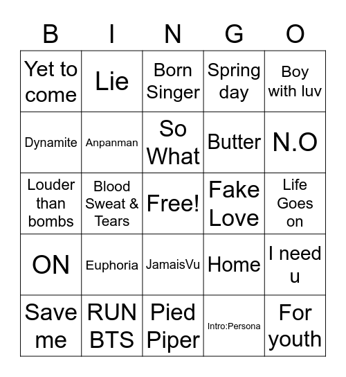 @emilybakaa Bingo Card