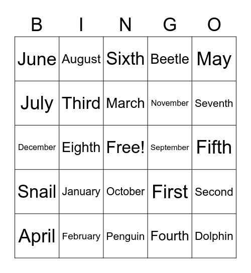 Bingo Card