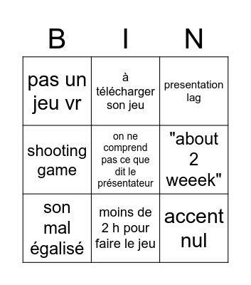 chinese pres Bingo Card