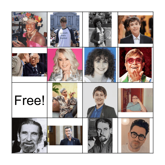 Pride People Bingo Card