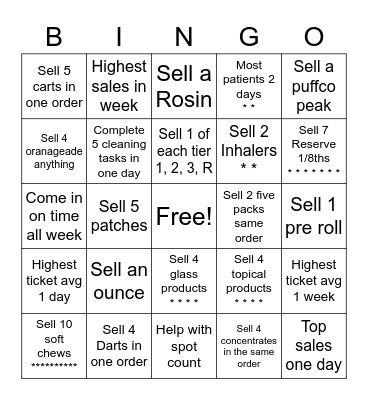 4th of July Bingo Card