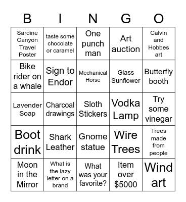 Logan Summerfest 2022 Bingo Card