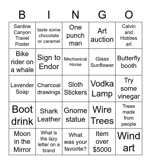 Logan Summerfest 2022 Bingo Card