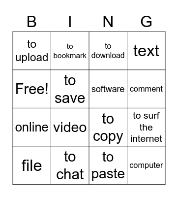 Media Bingo Card