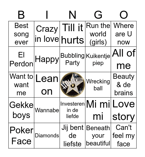 Holly-Bingo-Wood Bingo Card