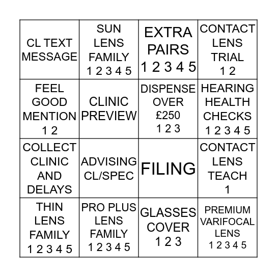 BOOTS WEEKLY BINGO CHALLENGE Bingo Card