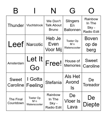 Kamp 2022 Bingo Card