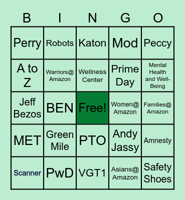 It's Summer Prime Bingo Card