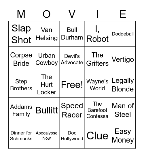 Movies_06182022 Bingo Card