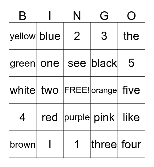 Week of 9/21 Bingo Card