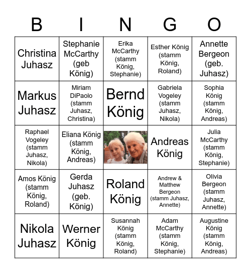 Tante Beta's Nachwuchs Bingo Card