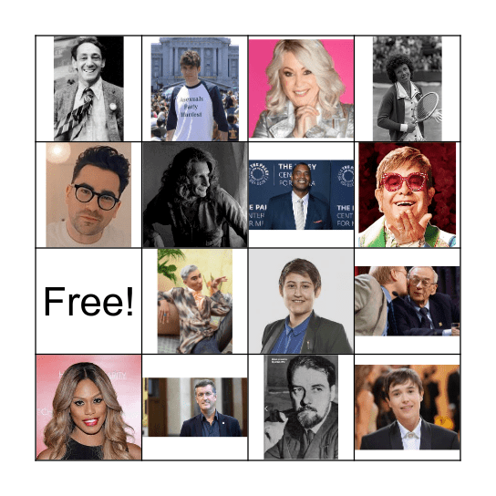 Pride People Bingo Card