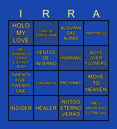 🌽 SEOUL: ARRAIÁ QUEEN 🌽 Bingo Card