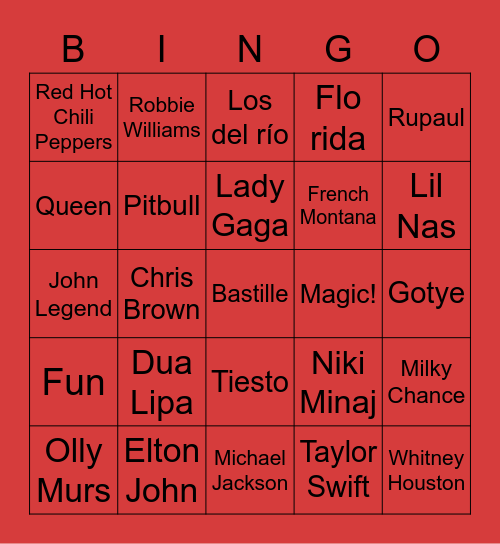APOLLO BINGO LOCO Bingo Card