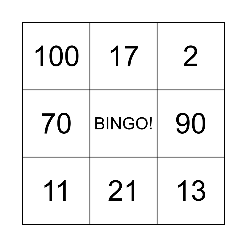 Bingo Card