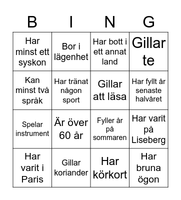 Mingelbingo Card