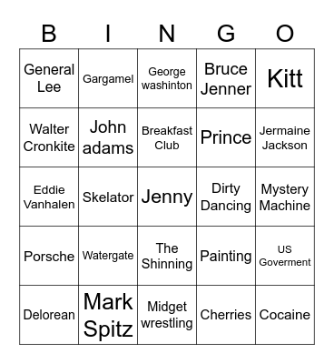 Trivia July 3 Bingo Card