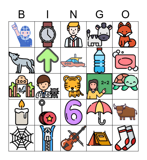 Review4 Bingo (Ss~Zz) Bingo Card