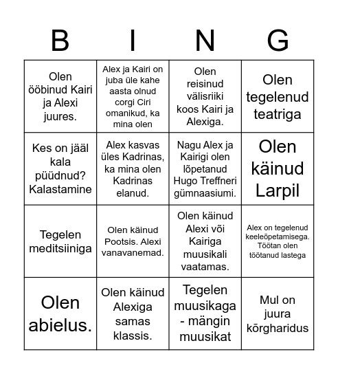 Pulmabingo Card