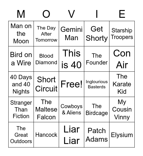 Movies_06252022 Bingo Card