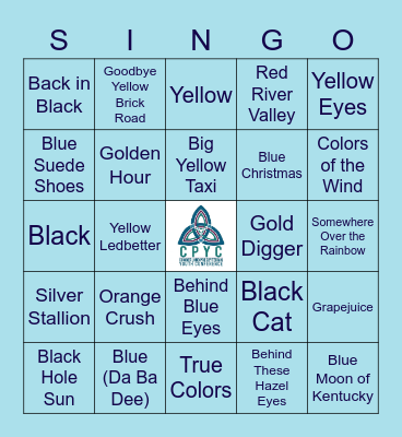 CPYC Color Singo Bingo Card
