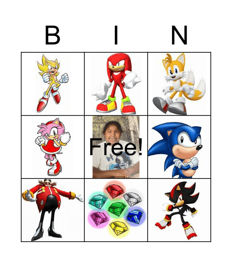 Isaiah's Bingo Card
