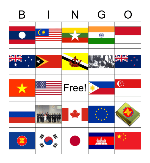 อาเซียน Bingo Card