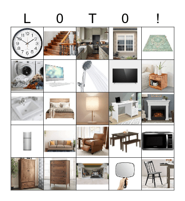 LES MEUBLES DANS MA MAISON - Mme. Attia Bingo Card