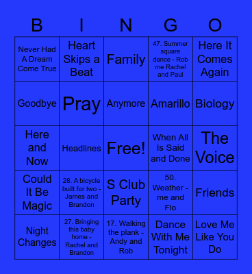 Dark Blue - Catboy Bingo Card
