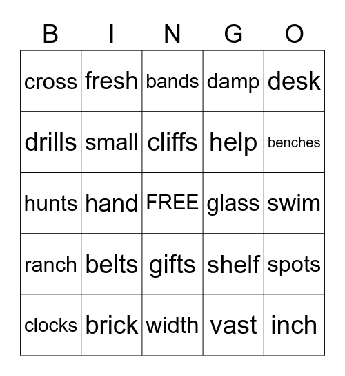 Wilson 2.2 Bingo Card