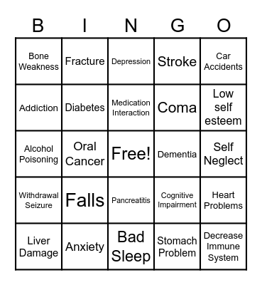 DRINKO Bingo Card