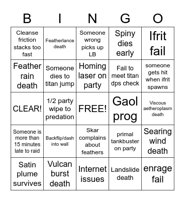 uwu bingo Card
