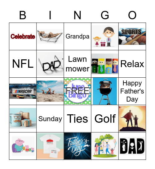 JUNE DAD CELEBRATION Bingo Card
