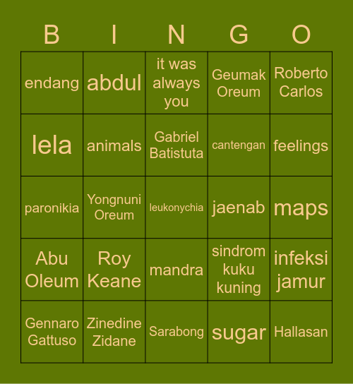 ppsyoKo Bingo Card