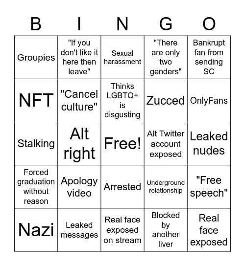 🌈 Bingo Card