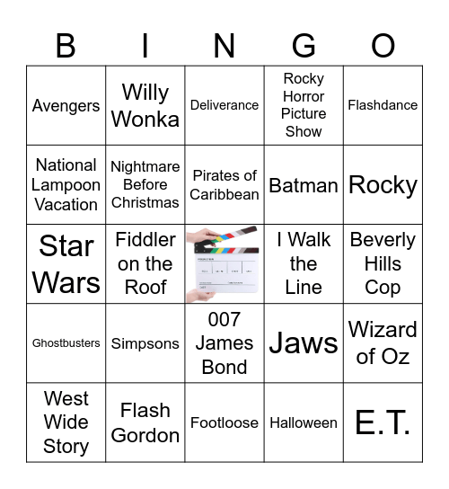 Movie Music Bingo Card