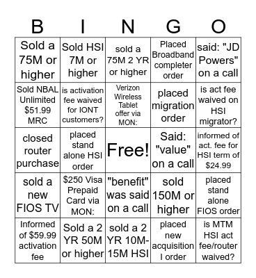 September Launch Offers Bingo Card