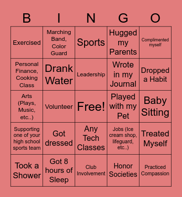 Girls Who Code Bingo Card