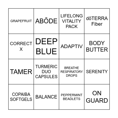 CUSTOMER APPRECIATION Bingo Card