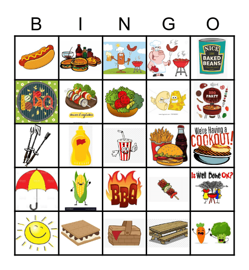 BBQ Bonanza Bingo Card