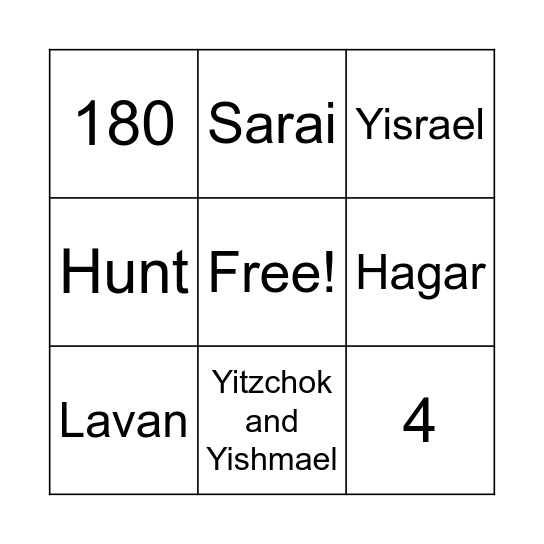 Avos/ Imahos Bingo Card