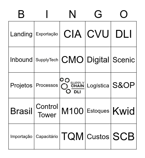 Arraiá da Logística Bingo Card