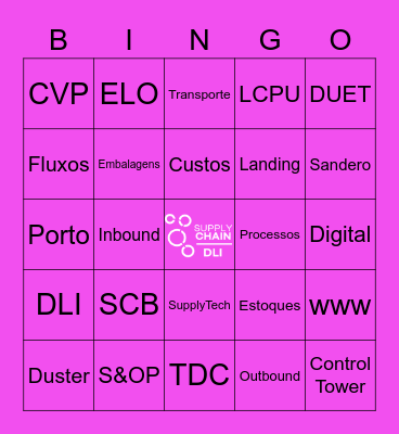 Arraiá da Logística Bingo Card