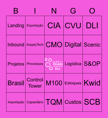 Arraiá da Logística Bingo Card